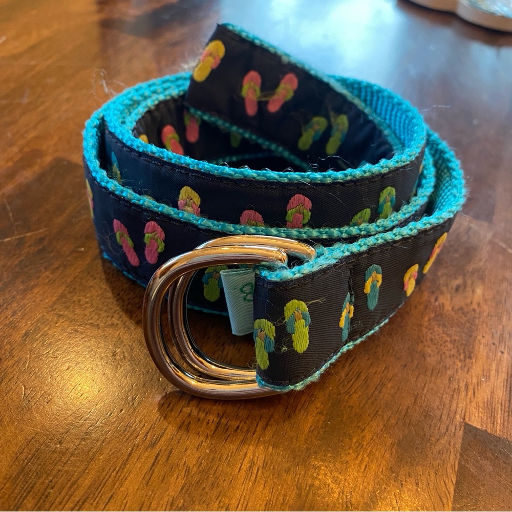 Eliza B Leatherman Colorful Flip-Flop Patterned ladies Belt